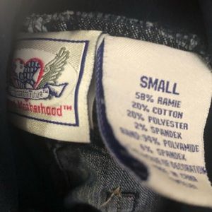 Maternity jean shorts